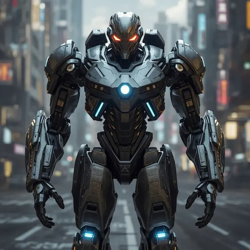 Cyberpunk Mecha Robot Gens