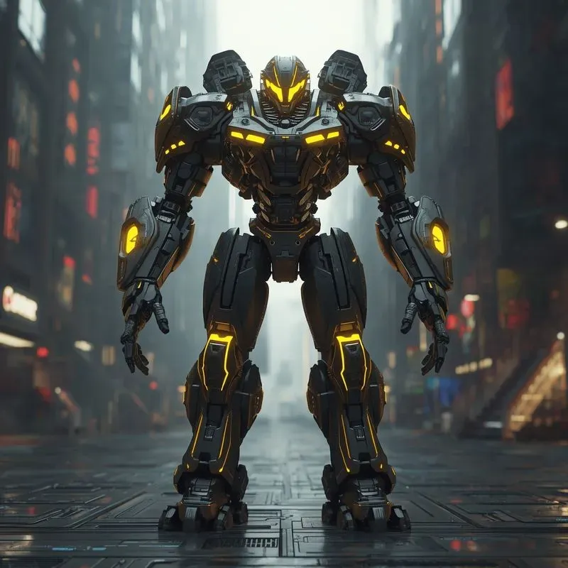 Cyberpunk Mecha Robot Gens