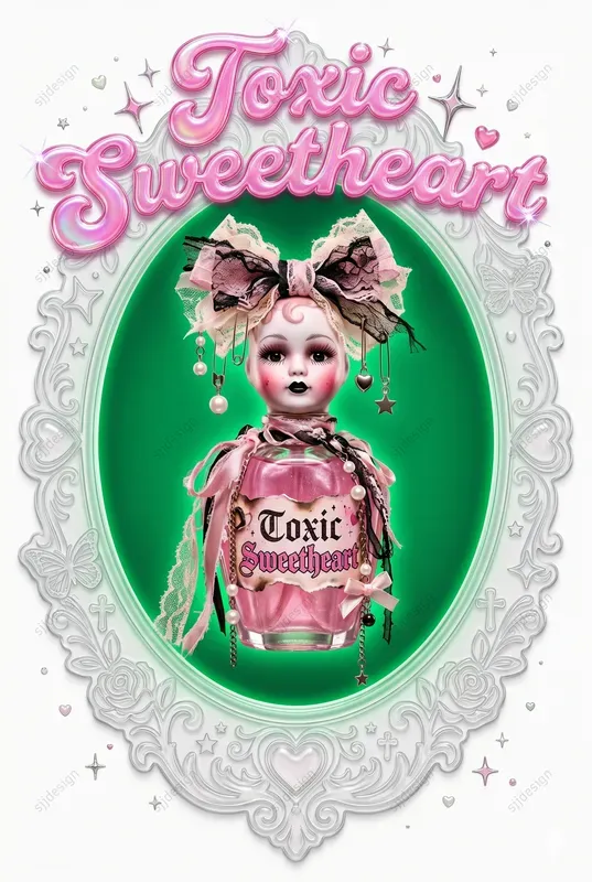 Y2k Cameo Surreal Pop Poster Art