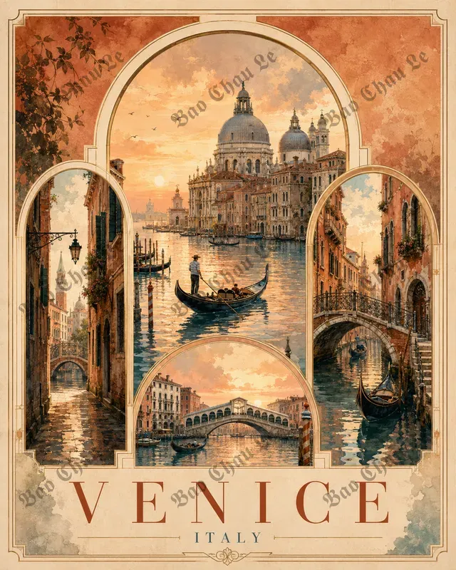 Elegant City Travel Posters