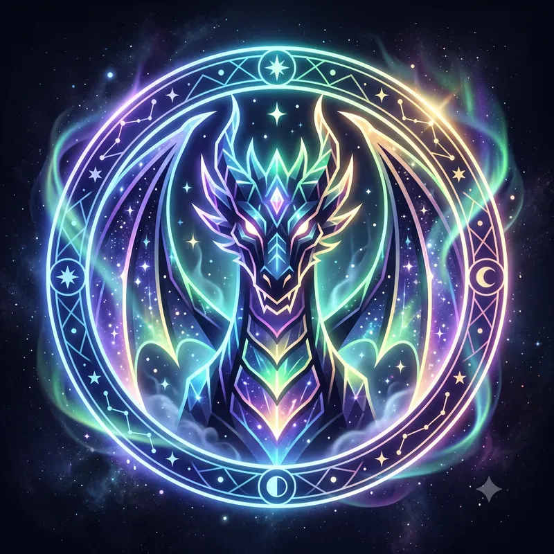 Glowing Mythical Creature Emblems