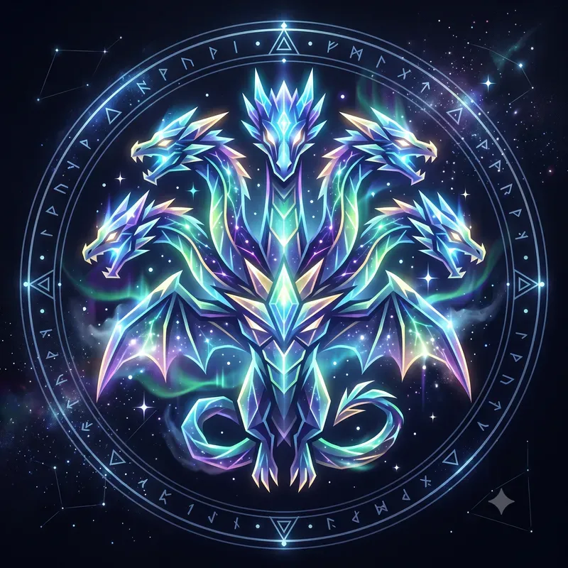 Glowing Mythical Creature Emblems