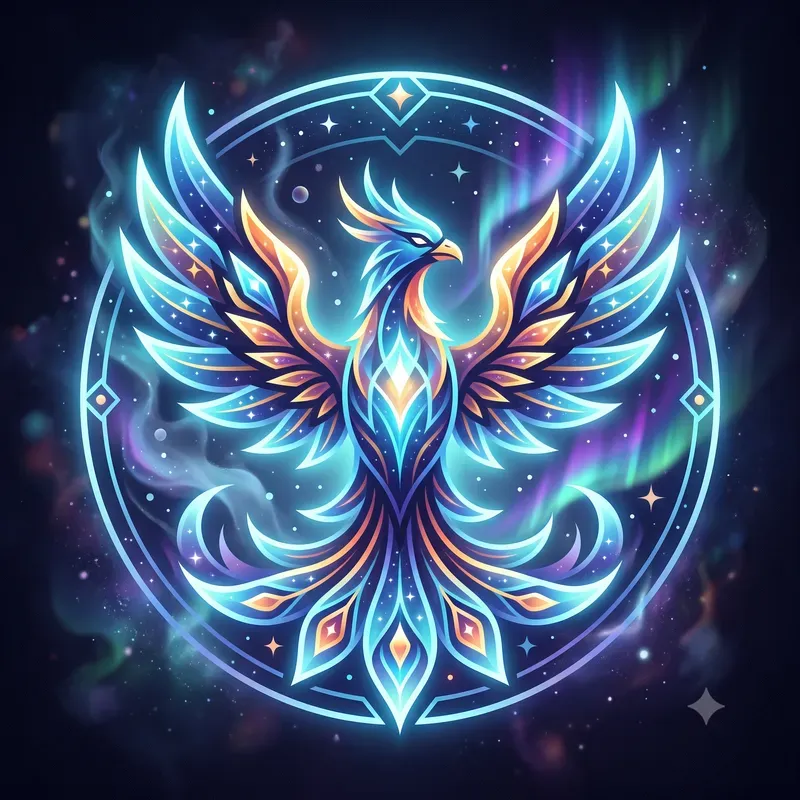 Glowing Mythical Creature Emblems
