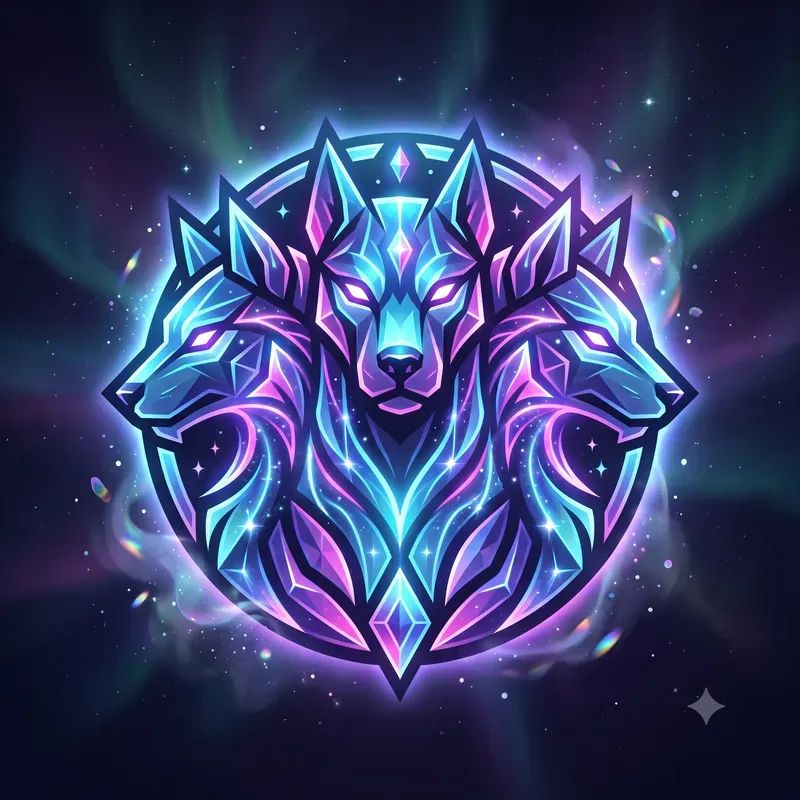 Glowing Mythical Creature Emblems