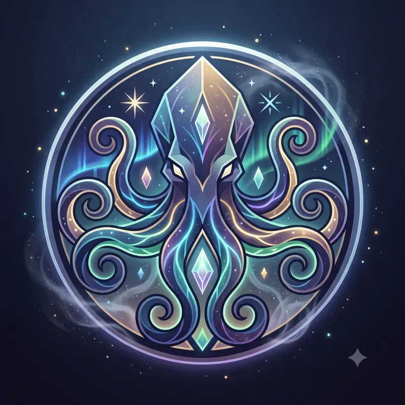 Glowing Mythical Creature Emblems