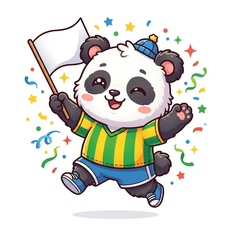 Cute Chibi Soccer Fans