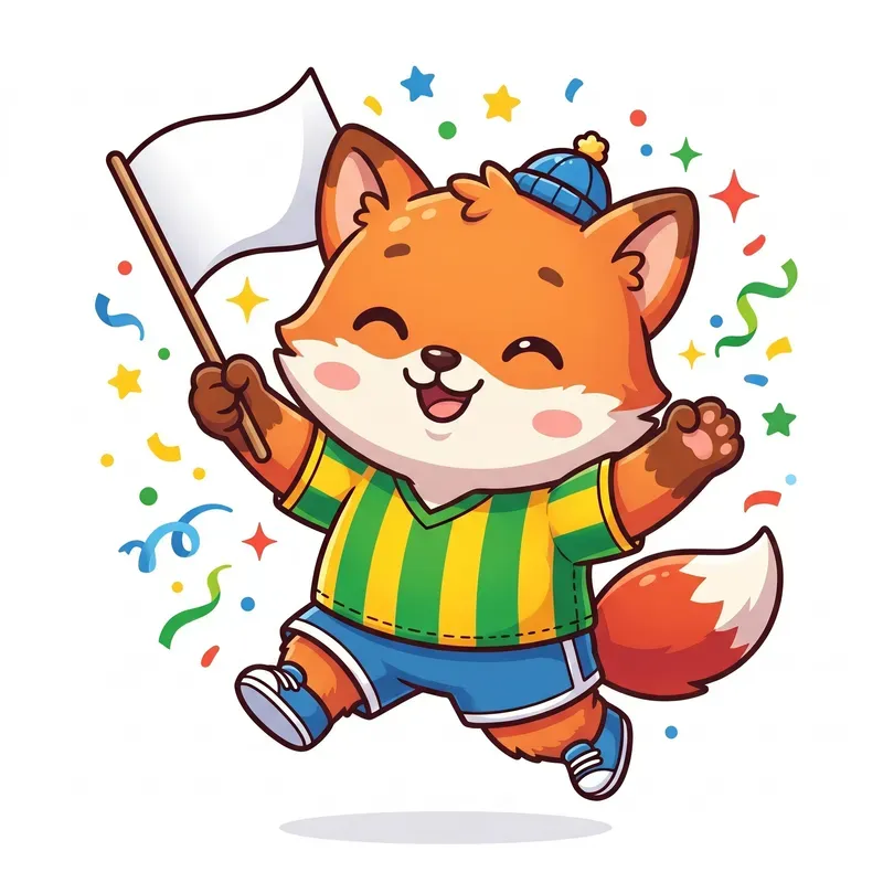 Cute Chibi Soccer Fans