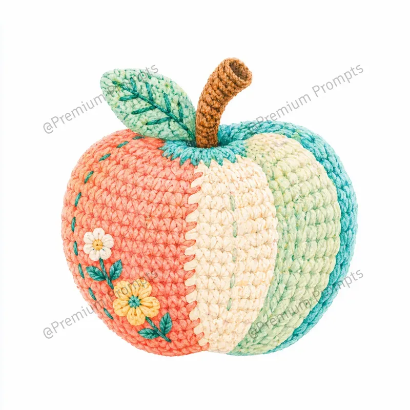Artisanal Amigurumi Watercolor Cliparts
