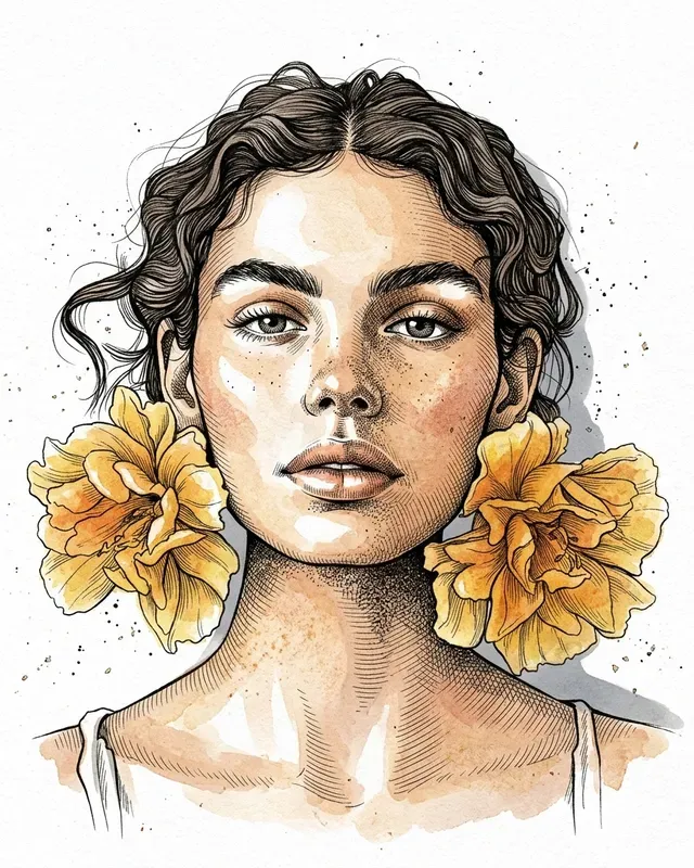 Pen Ink Watercolor Image Generator