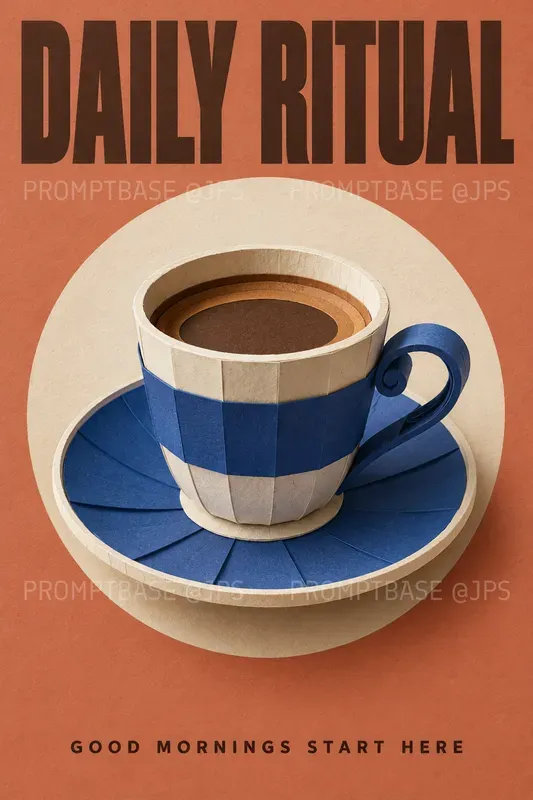 Sculpted Paper Food Posters