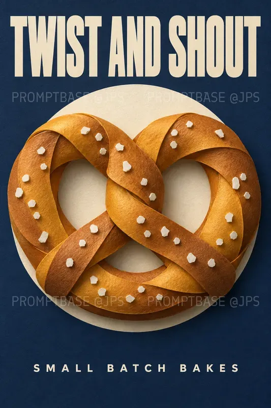 Sculpted Paper Food Posters
