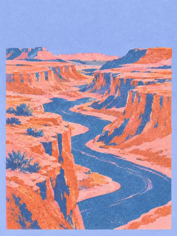 Vintage Risograph Pop Art Prints