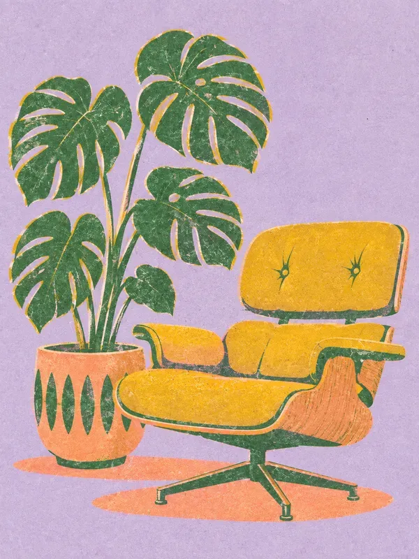 Vintage Risograph Pop Art Prints