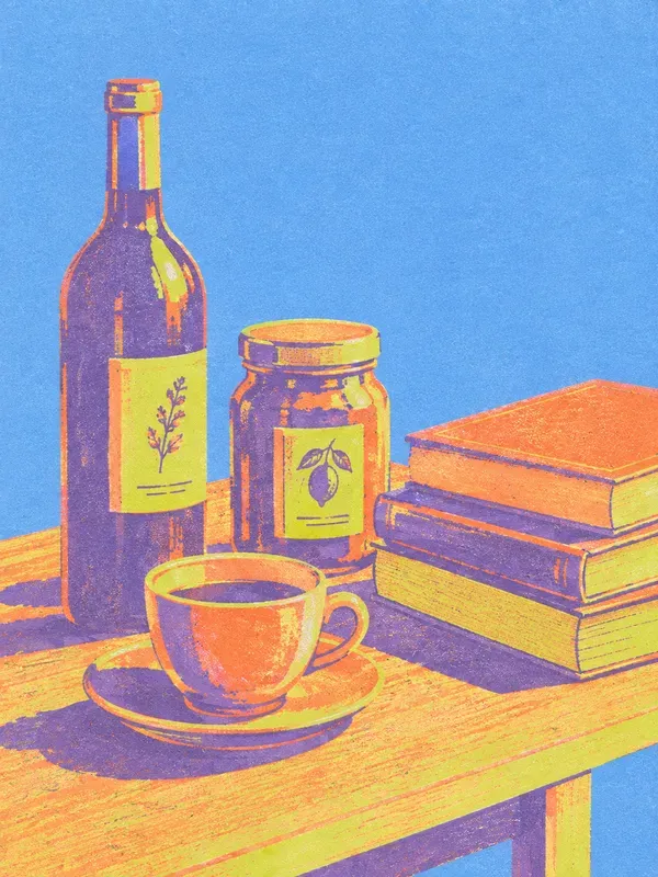Vintage Risograph Pop Art Prints