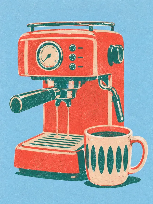 Vintage Risograph Pop Art Prints