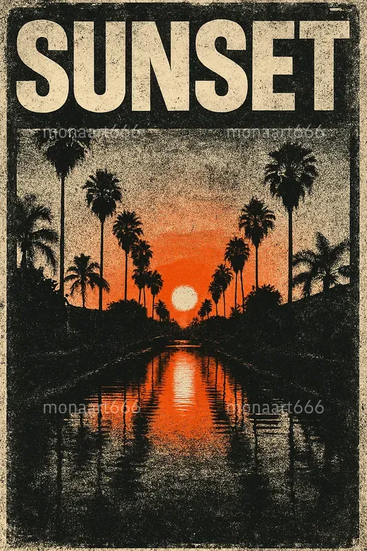 Retro Grunge Editorial Posters