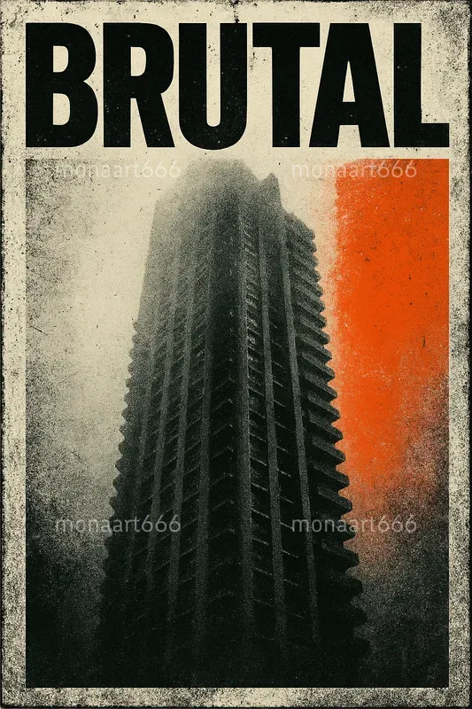 Retro Grunge Editorial Posters
