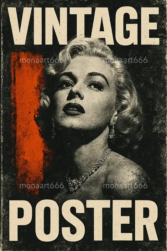 Retro Grunge Editorial Posters