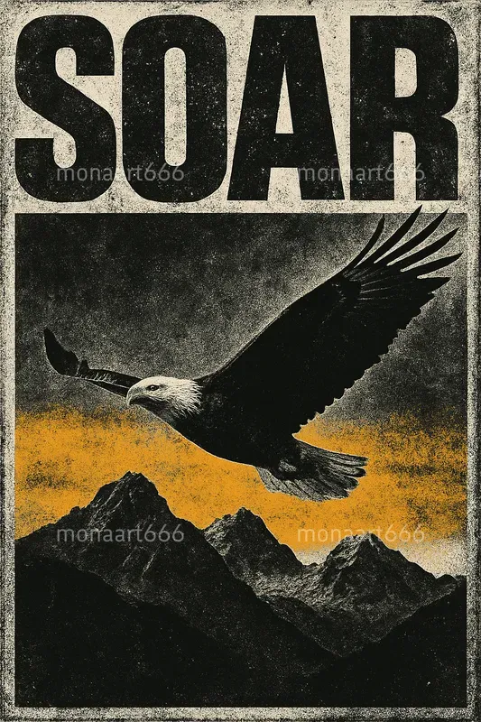 Retro Grunge Editorial Posters