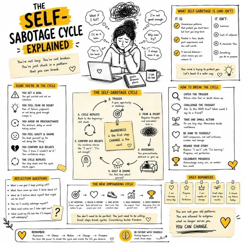 Mindset Reset Infographic Poster Series