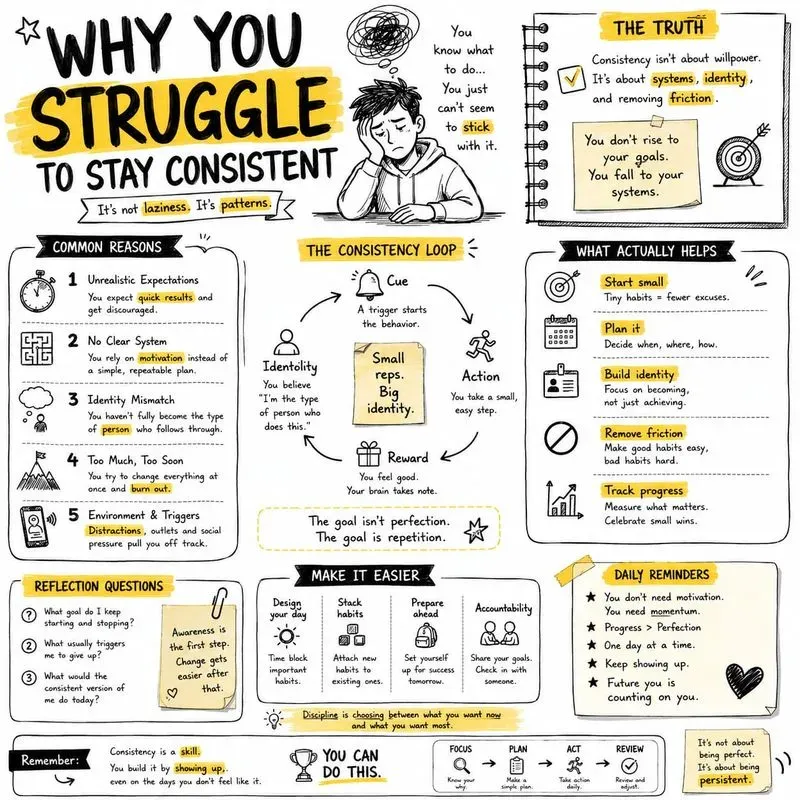 Mindset Reset Infographic Poster Series