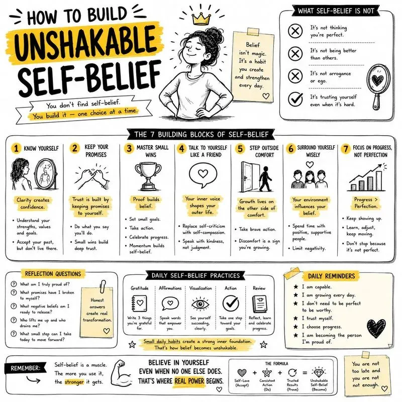 Mindset Reset Infographic Poster Series