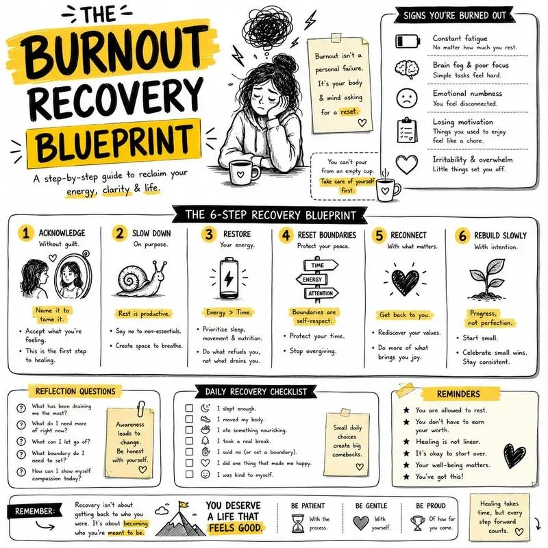 Mindset Reset Infographic Poster Series