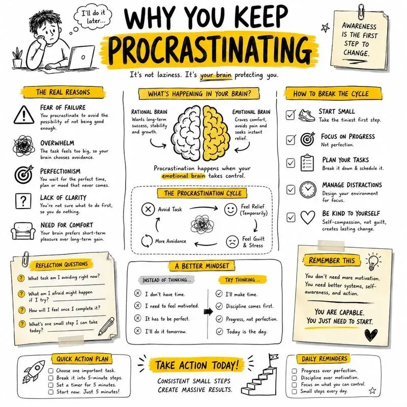 Mindset Reset Infographic Poster Series