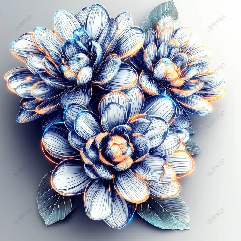 Intricate Engraved Line Art