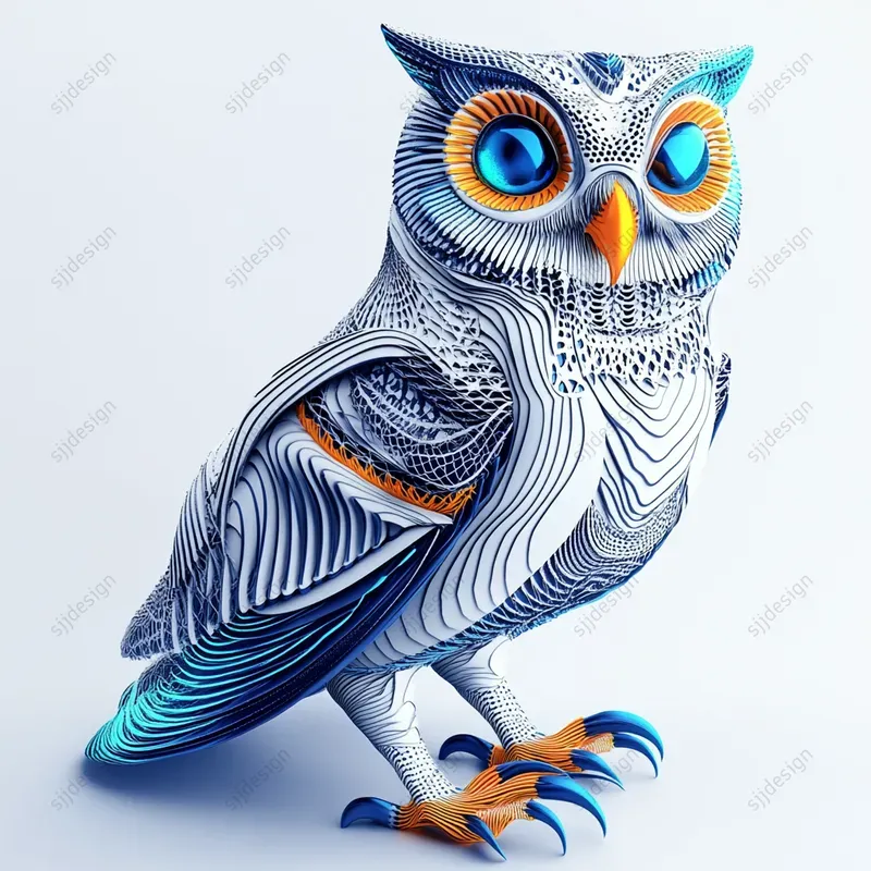 Intricate Engraved Line Art