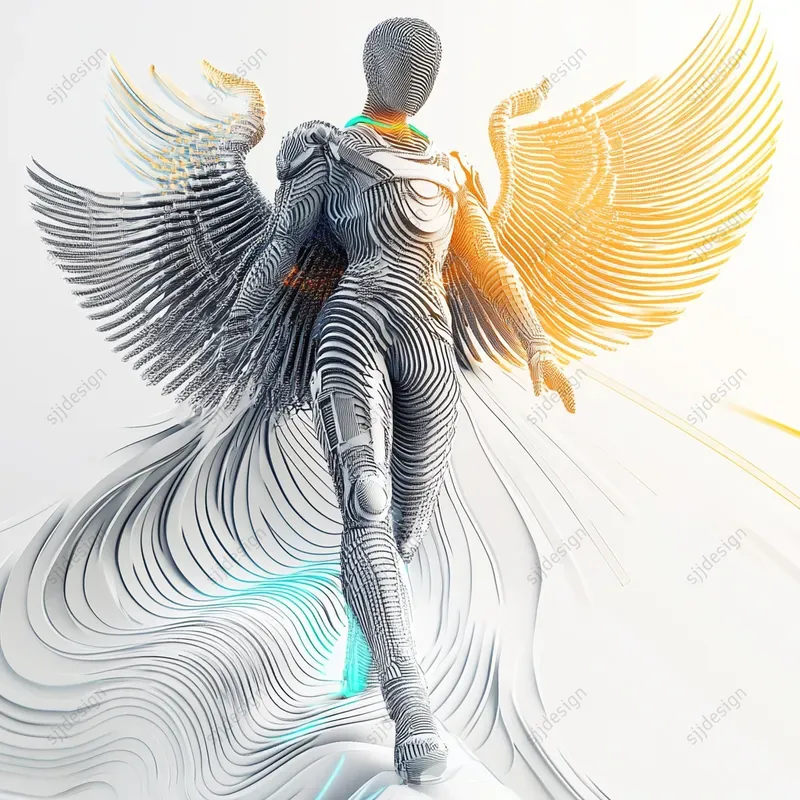 Intricate Engraved Line Art