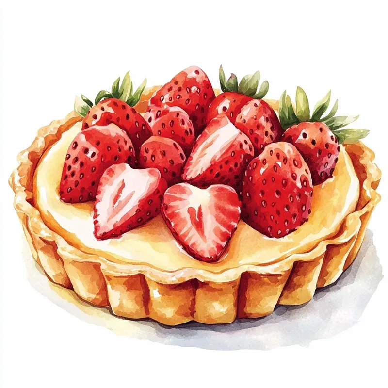 Delicate Watercolor Food Illustrations