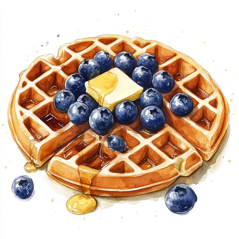 Delicate Watercolor Food Illustrations