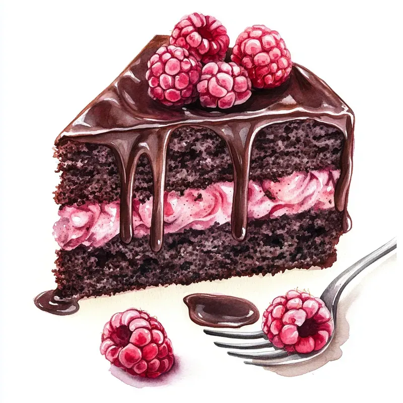 Delicate Watercolor Food Illustrations