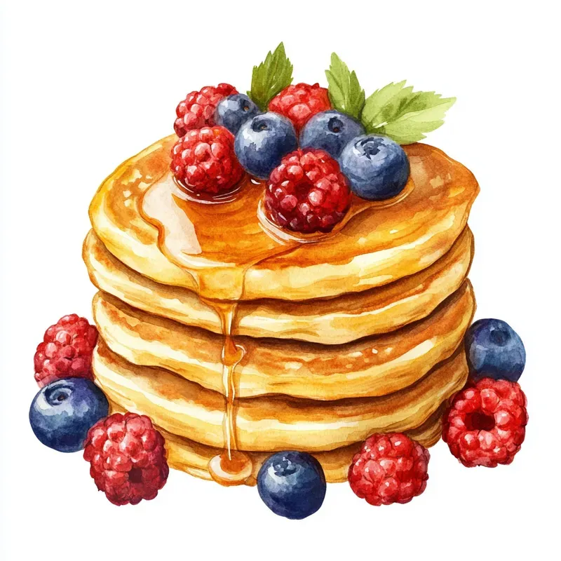 Delicate Watercolor Food Illustrations