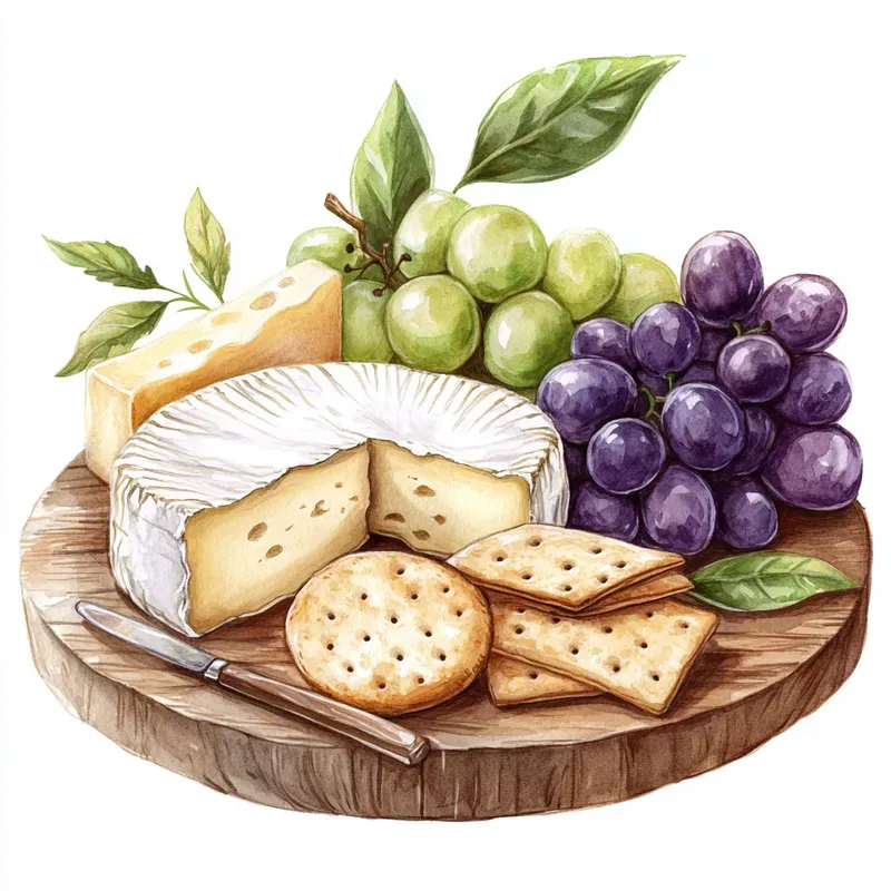 Delicate Watercolor Food Illustrations