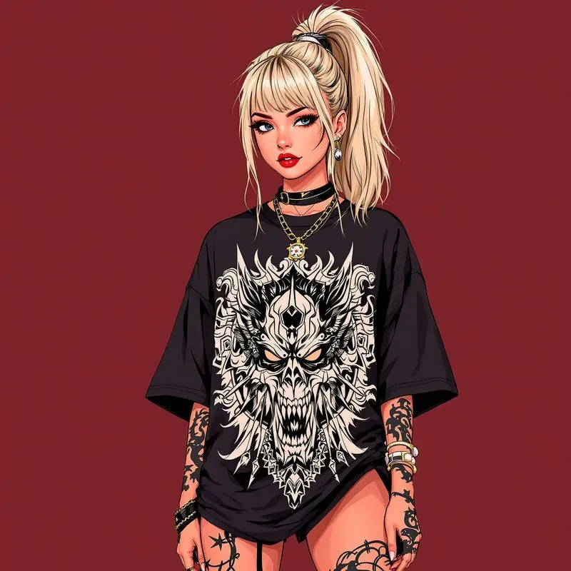 Beautiful Anime Streetwear Girls