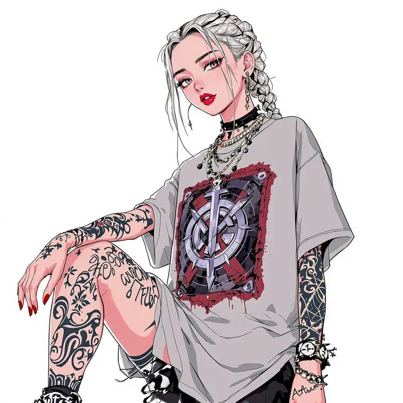 Beautiful Anime Streetwear Girls