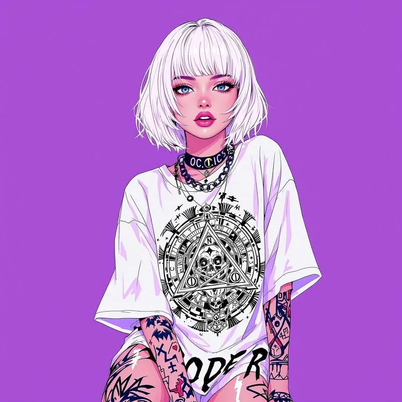 Beautiful Anime Streetwear Girls