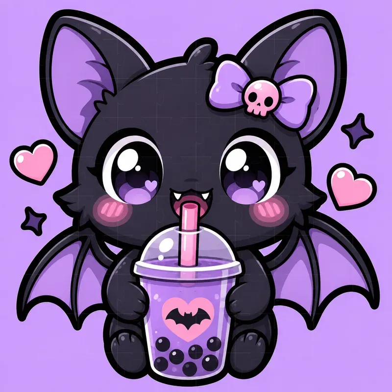 Pastel Goth Kawaii Emotes