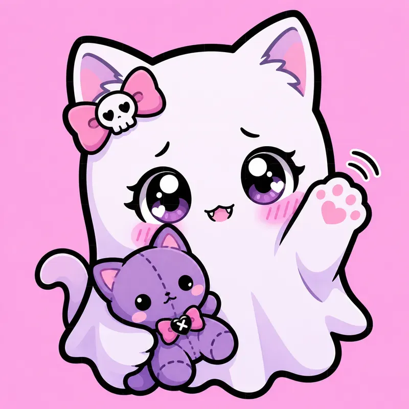 Pastel Goth Kawaii Emotes