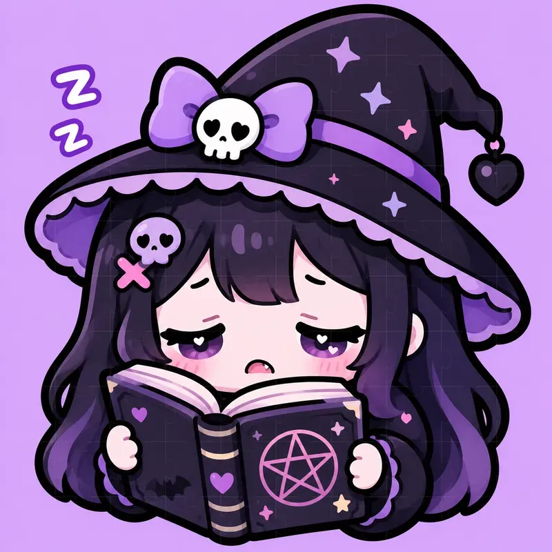 Pastel Goth Kawaii Emotes