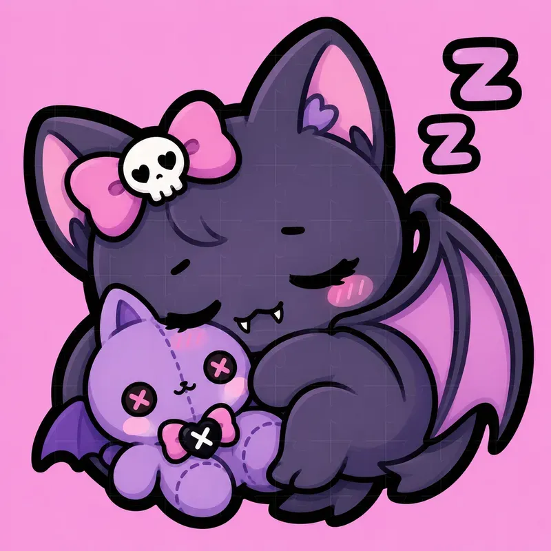 Pastel Goth Kawaii Emotes