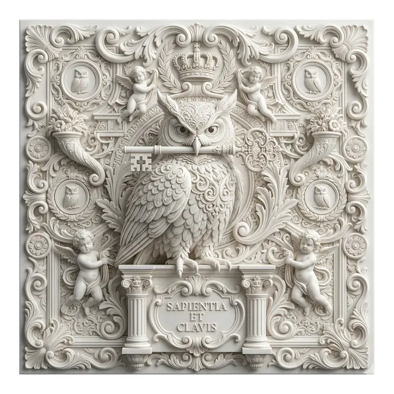 Royal White Embossed Filigree Masters