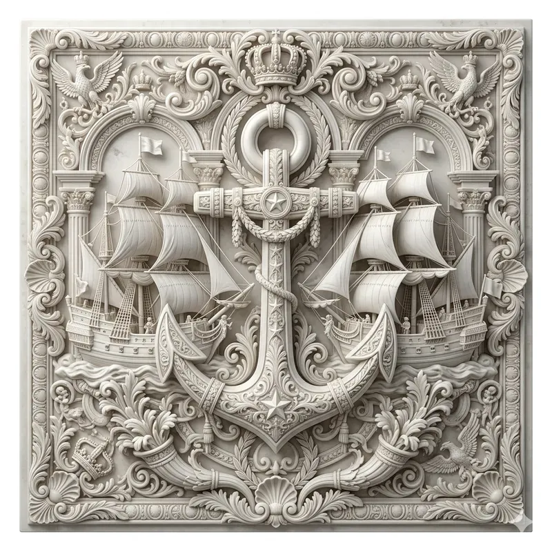 Royal White Embossed Filigree Masters