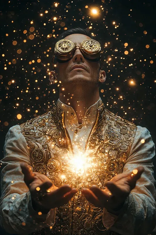 Aether Voyager Steampunk Space Art