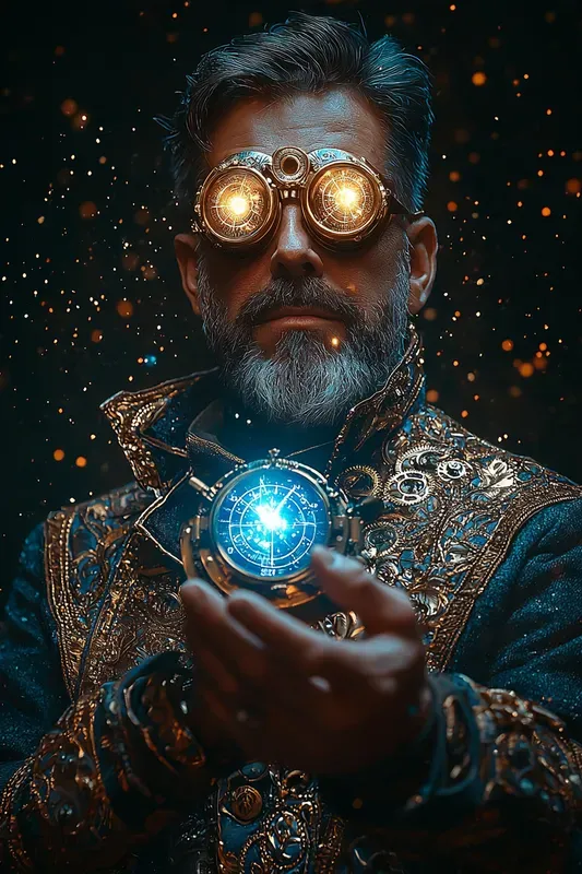 Aether Voyager Steampunk Space Art