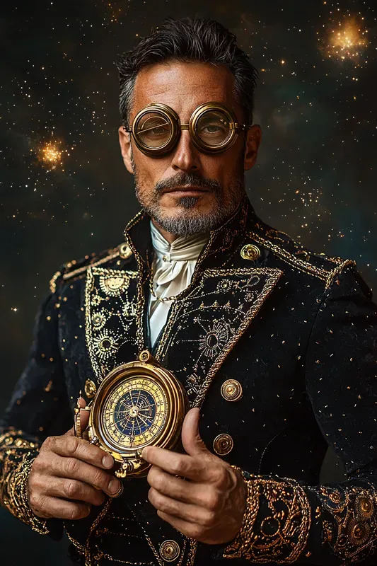 Aether Voyager Steampunk Space Art