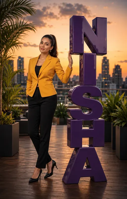 Giant Name Letters Portraits