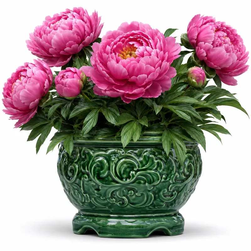 Luxury Botanical Flower Pots Premium 3D